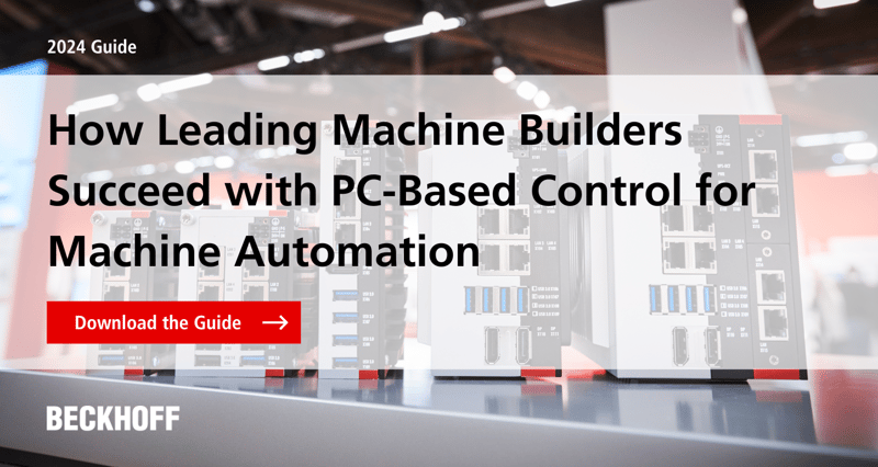PC-Based control for Machine Automation guide